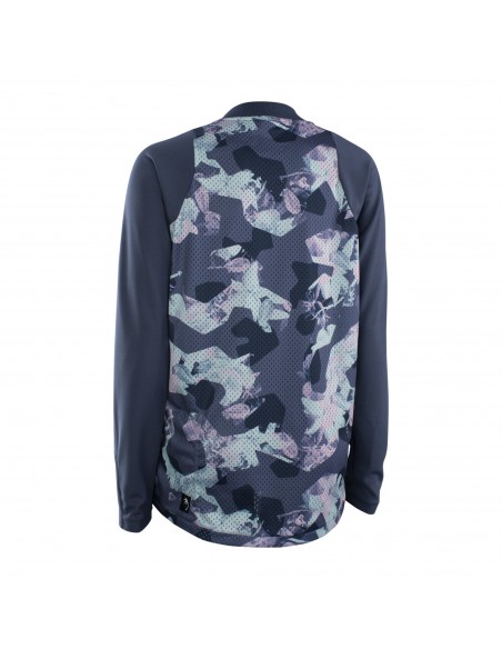 Maillot VTT femme manches longues ION Scrub bleu indigo