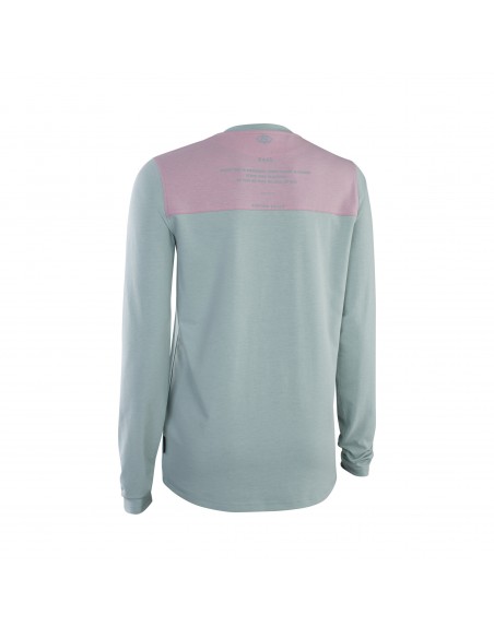 Maillot VTT femme manches longues ION Seek Amp bleu/gris
