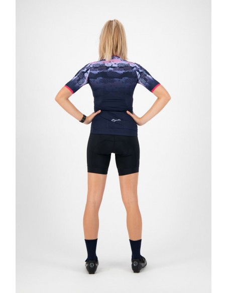 Maillot vélo femme Rogelli Animal Bleu/Rose
