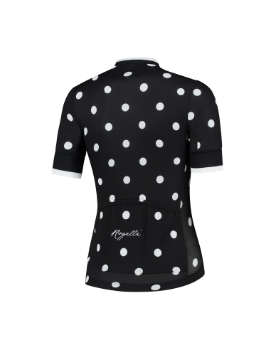 Maillot vélo femme Rogelli Sprinkle Noir/Blanc