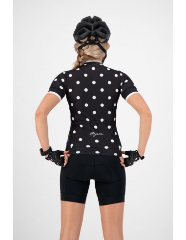 Maillot vélo femme Rogelli Sprinkle Noir/Blanc
