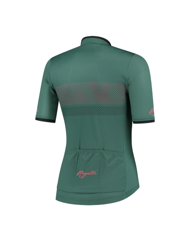 Maillot vélo femme Rogelli Purpose Vert/Corail