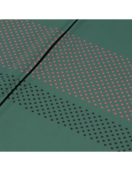 Maillot vélo femme Rogelli Purpose Vert/Corail