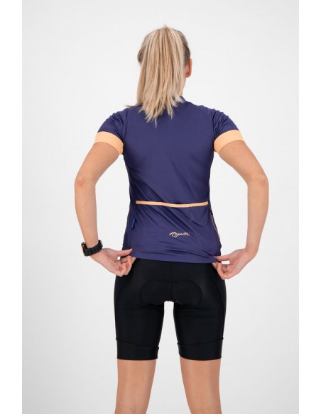 Maillot vélo femme Rogelli Modesta Violet/Corail