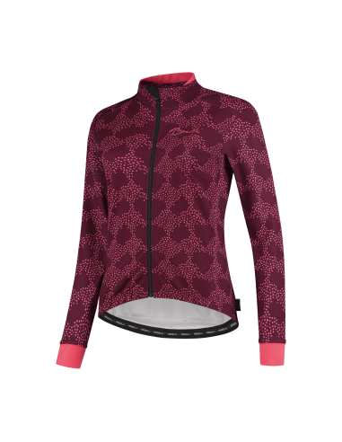 Veste vélo femme Rogelli Blossom Cerise/Corail