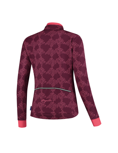 Veste vélo femme Rogelli Blossom Cerise/Corail