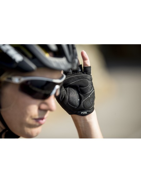 Gants vélo femme courts Rogelli Dolce Gris