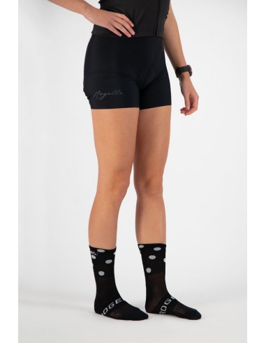 Chaussettes vélo femme Rogelli Sprinkle Noir/Blanc