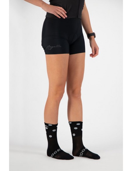 Chaussettes vélo femme Rogelli Sprinkle Noir/Blanc