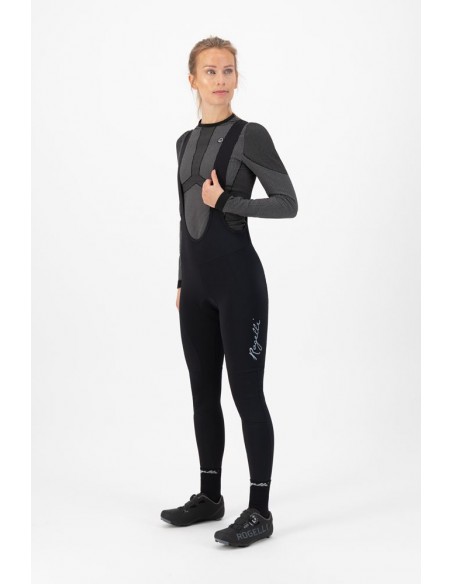 Cuissard vélo femme à bretelles Bib Rogelli Essential Noir