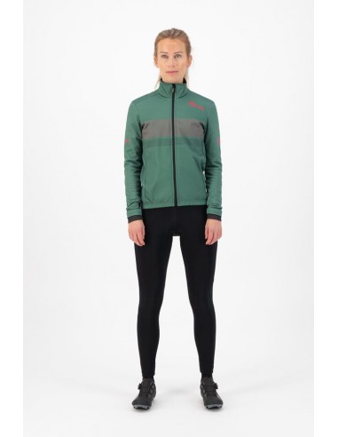 Veste vélo femme Rogelli Purpose Vert/Corail
