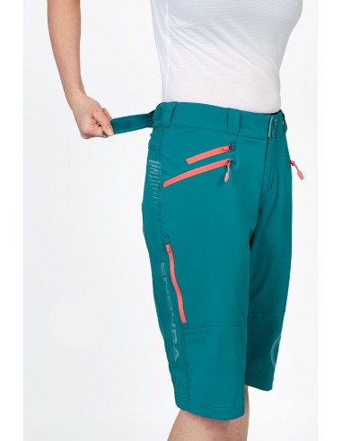 Short VTT femme Endura SingleTrack II bleu/vert