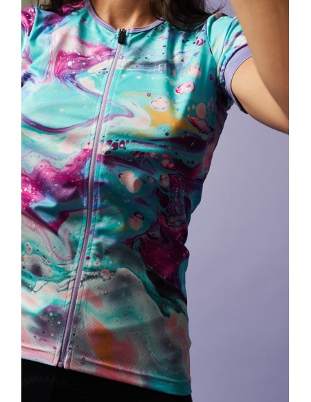 Maillot vélo femme Fashion RH+ Bleu / Violet