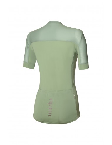 Maillot vélo femme Logo RH+ Vert / Rose Métallique