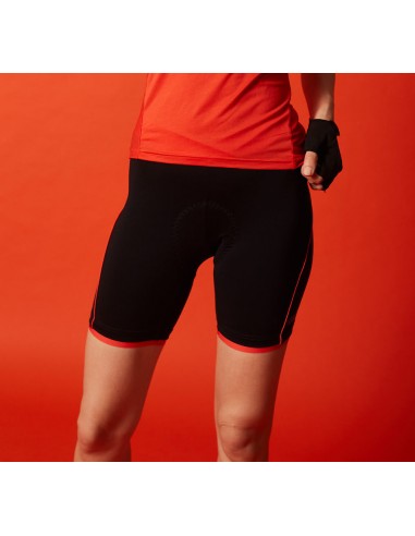 Cuissard vélo femme Pista cm18 RH+ Noir / Orange