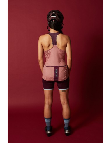 Maillot vélo femme sans manches Fashion Logo...