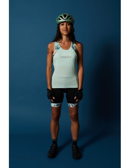 Maillot vélo femme sans manches Super Light RH+ Bleu Mauve