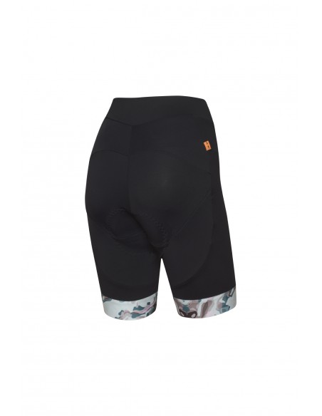 Cuissard vélo femme New Elite RH+ Noir / Bleu-Mauve