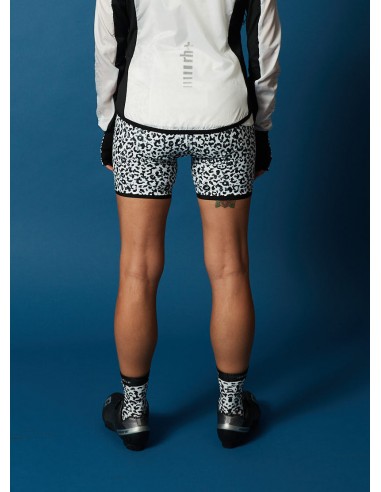 Cuissard vélo femme 15cm RH+ Noir / Blanc Savane