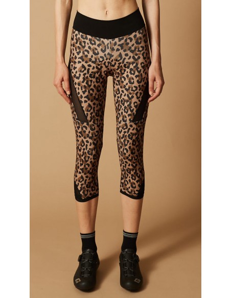 Cuissard vélo femme long Elite RH+ Marron / Noir Safari