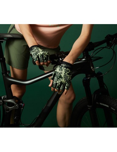 Gants vélo femme courts Fashion RH+ Vert...