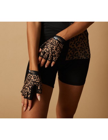 Gants vélo femme courts Fashion RH+ Marron /...