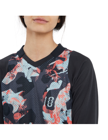 Maillot VTT femme manches longues ION Scrub noir