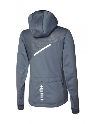 Veste de vélo femme SoftShell à capuche RH+ bleue