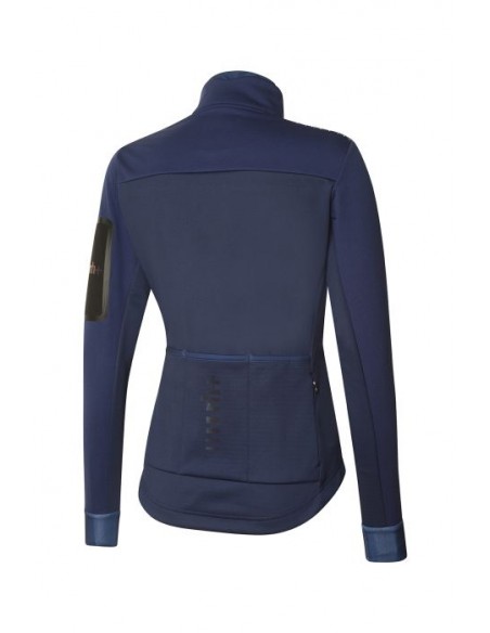 Veste de vélo femme Thermo RH+ bleue