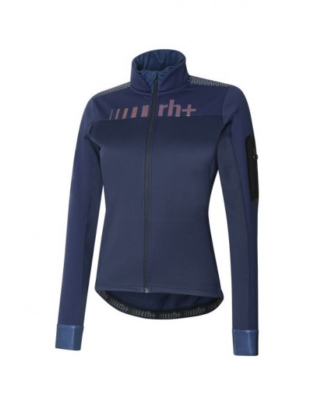 Veste de vélo femme Thermo RH+ bleue