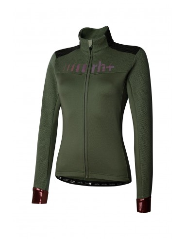 Veste de vélo femme Logo Thermo RH+ verte