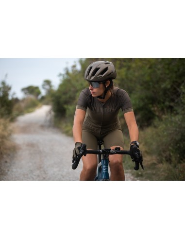 Maillot vélo femme Logo RH+ Kaki