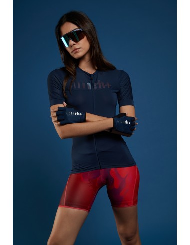 Maillot vélo femme Logo RH+ Bleu
