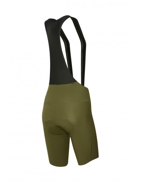 Cuissard vélo femme à bretelles Bibshort RH+ Kaki