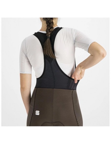 Cuissard long à bretelles Giara femme Sportful marron