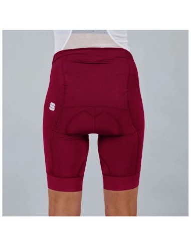 Cuissard court vélo femme Sportful Rouge