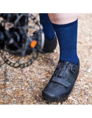 Chaussettes Vélo femme en Merino Rivelo Bleu...