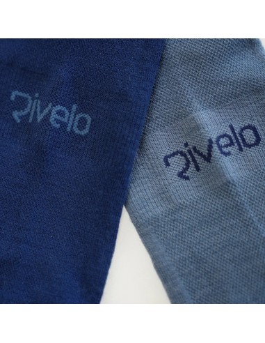 Chaussettes Vélo femme en Merino Rivelo Bleu...