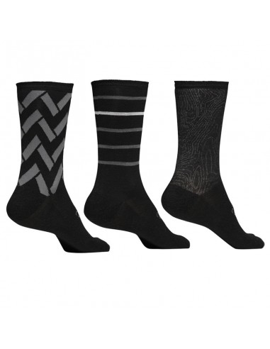 Chaussettes Vélo femme en Merino Rivelo Noir...