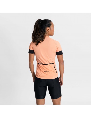 Maillot vélo femme Rogelli Modesta Corail/Noir