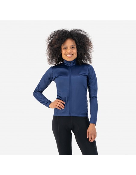 Maillot vélo femme manches longues Core Rogelli bleu