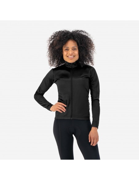 Maillot vélo femme manches longues Core Rogelli noir