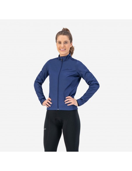 Veste vélo femme Rogelli Core Bleu Foncé