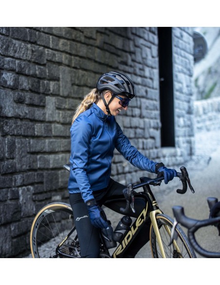 Veste vélo femme Rogelli Core Bleu Foncé