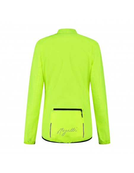 Veste de Pluie vélo femme Rogelli Tellico Jaune Fluo
