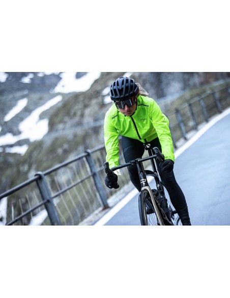 Veste de Pluie vélo femme Rogelli Tellico Jaune Fluo