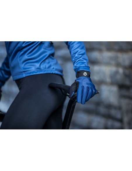 Gants vélo femme hiver Rogelli Core Bleu