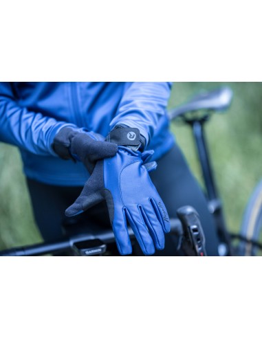 Gants vélo femme hiver Rogelli Core Bleu