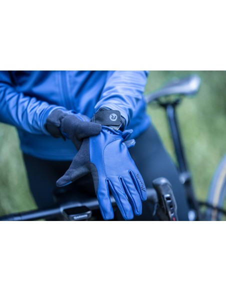 Gants vélo femme hiver Rogelli Core Bleu