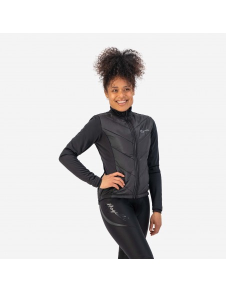 Veste vélo femme Rogelli Wadded Noir